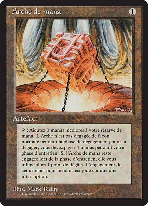 Mana Vault, carta Magic di tipo Artifact illustrata da Mark Tedin
