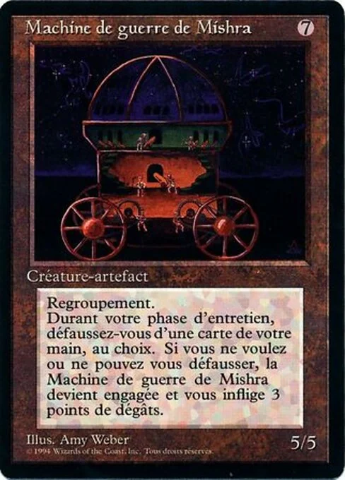 Mishra's War Machine, carta Magic di tipo Artifact Creature — Juggernaut illustrata da Amy Weber