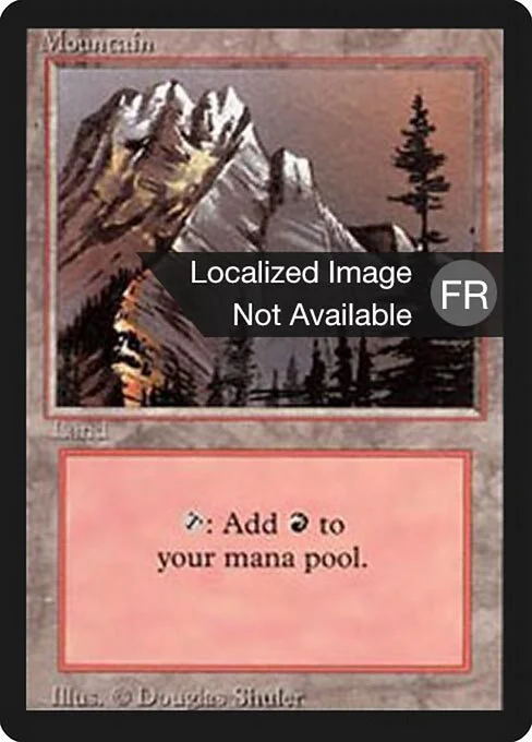 Mountain, carta Magic di tipo Basic Land — Mountain illustrata da Douglas Shuler