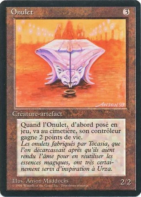 Onulet, carta Magic di tipo Artifact Creature — Construct illustrata da Anson Maddocks