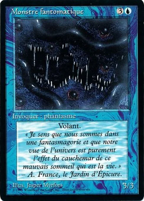 Phantom Monster, carta Magic di tipo Creature — Illusion illustrata da Jesper Myrfors