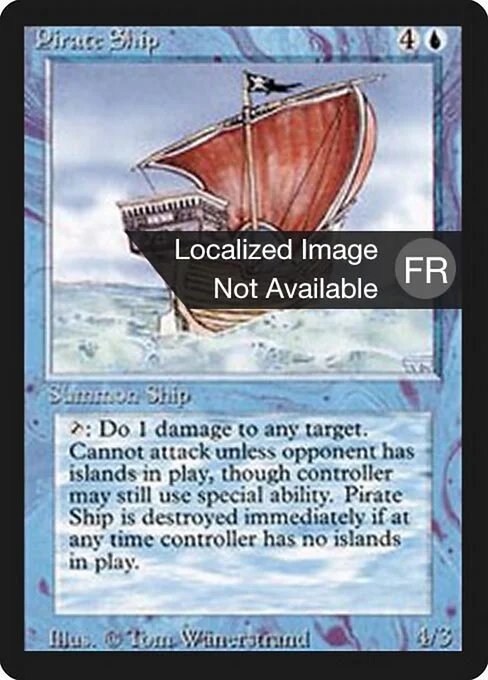 Pirate Ship, carta Magic di tipo Creature — Human Pirate illustrata da Tom Wänerstrand