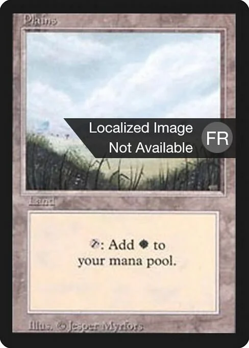 Plains, carta Magic di tipo Basic Land — Plains illustrata da Jesper Myrfors