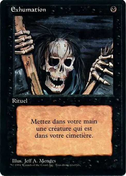 Raise Dead, carta Magic di tipo Sorcery illustrata da Jeff A. Menges