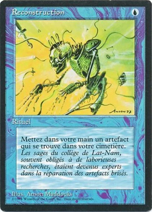 Reconstruction, carta Magic di tipo Sorcery illustrata da Anson Maddocks
