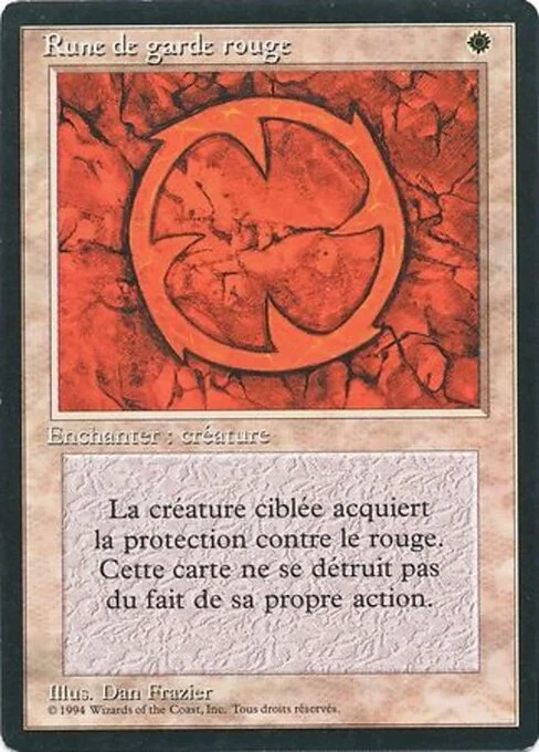 Red Ward, carta Magic di tipo Enchantment — Aura illustrata da Dan Frazier