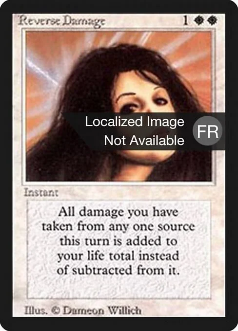 Reverse Damage, carta Magic di tipo Instant illustrata da Dameon Willich