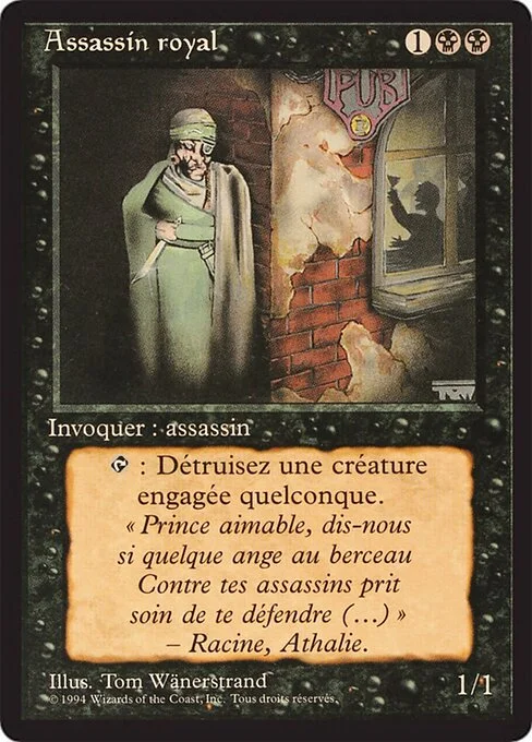 Royal Assassin, carta Magic di tipo Creature — Human Assassin illustrata da Tom Wänerstrand