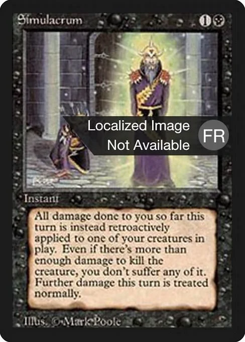 Simulacrum, carta Magic di tipo Instant illustrata da Mark Poole