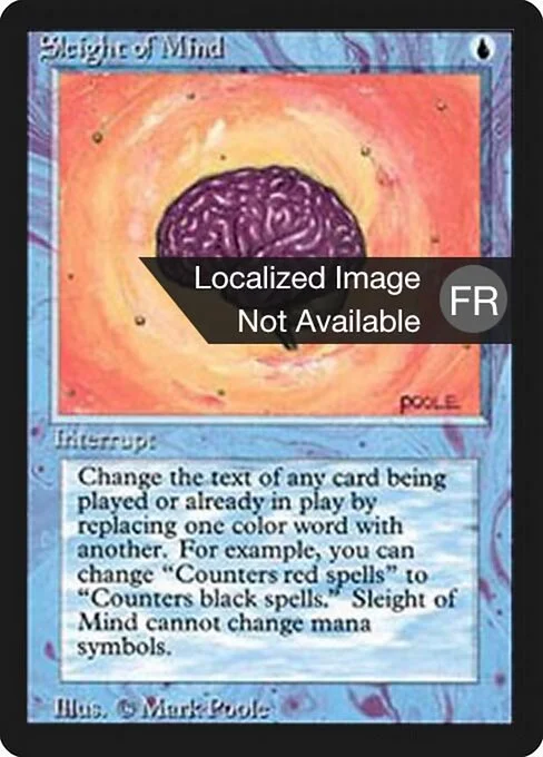 Sleight of Mind, carta Magic di tipo Instant illustrata da Mark Poole
