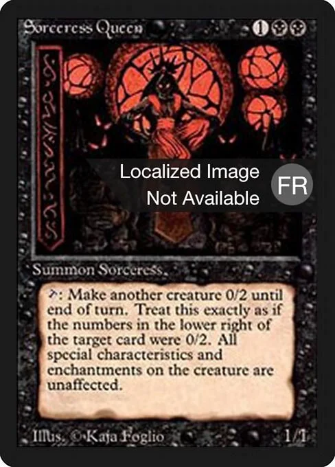 Sorceress Queen, carta Magic di tipo Creature — Human Wizard Sorcerer illustrata da Kaja Foglio
