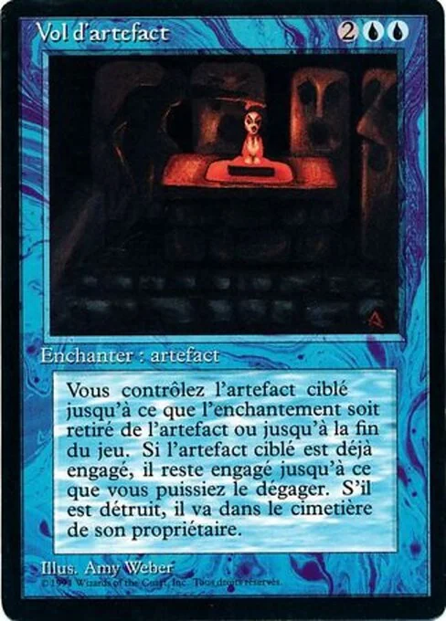 Steal Artifact, carta Magic di tipo Enchantment — Aura illustrata da Amy Weber