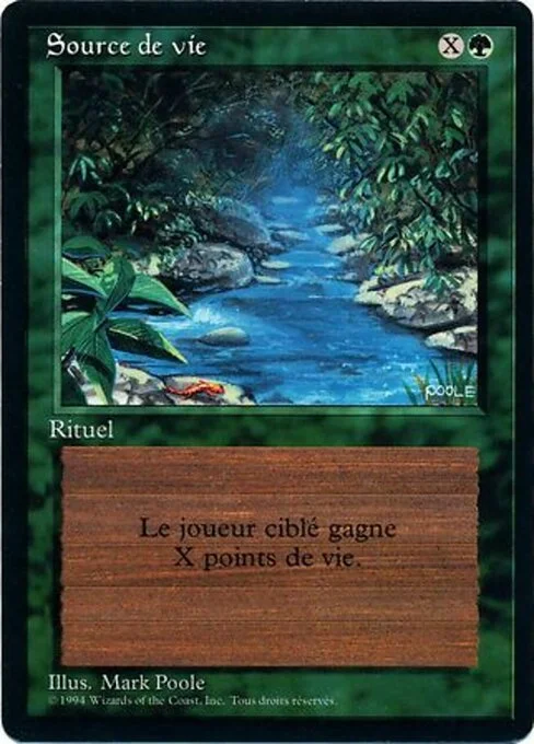 Stream of Life, carta Magic di tipo Sorcery illustrata da Mark Poole