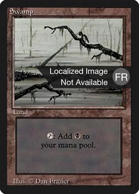 Swamp, carta Magic di tipo Basic Land — Swamp illustrata da Dan Frazier