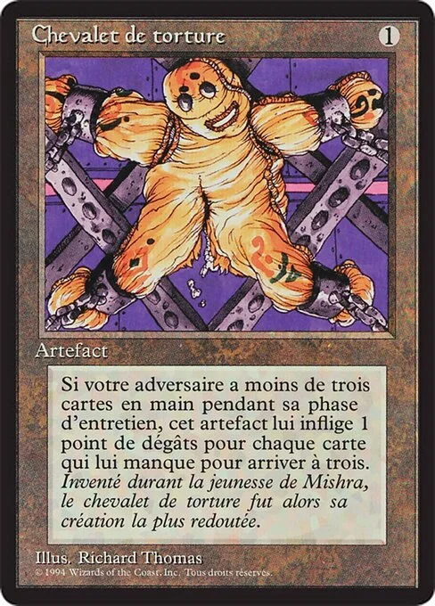 The Rack, carta Magic di tipo Artifact illustrata da Richard Thomas