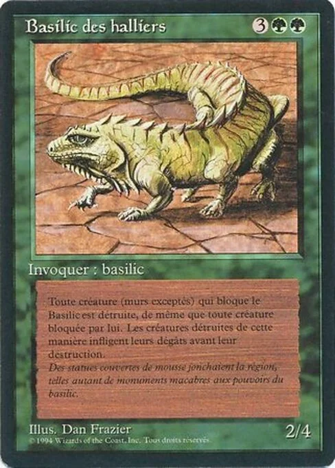 Thicket Basilisk, carta Magic di tipo Creature — Basilisk illustrata da Dan Frazier