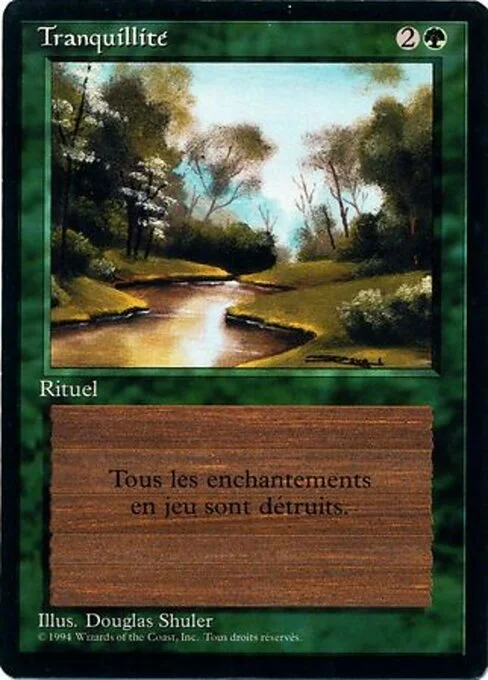 Tranquility, carta Magic di tipo Sorcery illustrata da Douglas Shuler