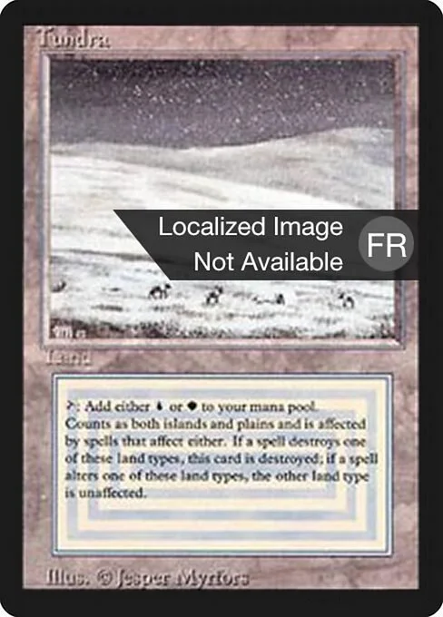 Tundra, carta Magic di tipo Land — Plains Island illustrata da Jesper Myrfors