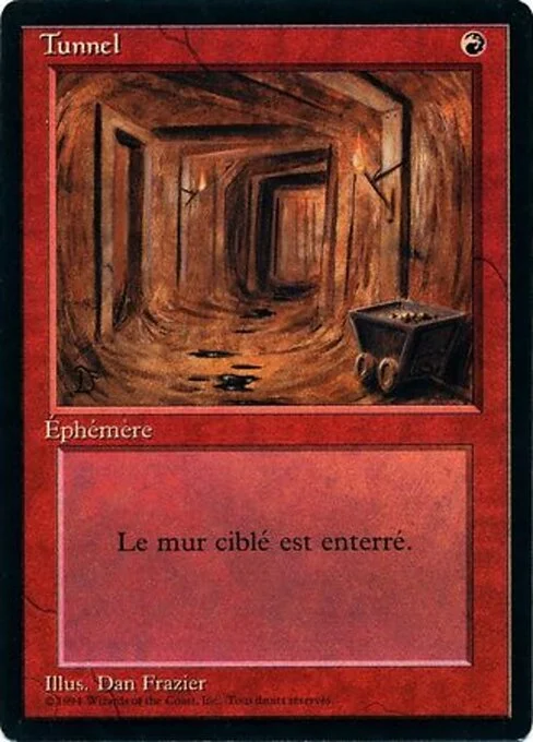 Tunnel, carta Magic di tipo Instant illustrata da Dan Frazier