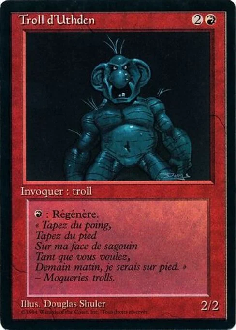 Uthden Troll, carta Magic di tipo Creature — Troll illustrata da Douglas Shuler