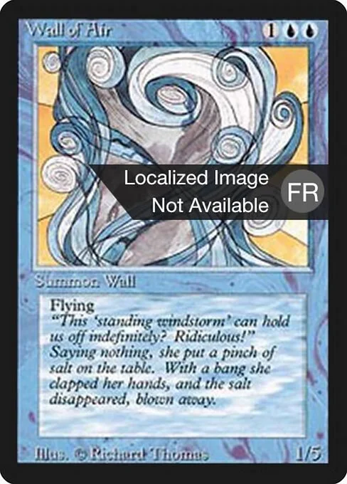 Wall of Air, carta Magic di tipo Creature — Wall illustrata da Richard Thomas