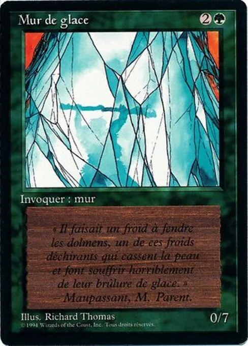 Wall of Ice, carta Magic di tipo Creature — Wall illustrata da Richard Thomas