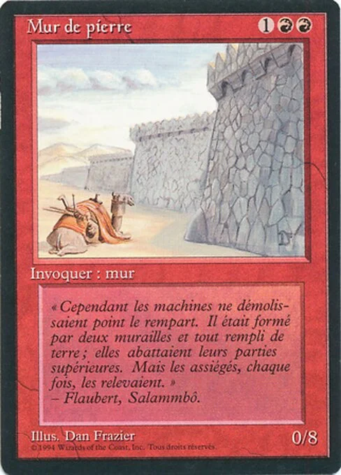 Wall of Stone, carta Magic di tipo Creature — Wall illustrata da Dan Frazier