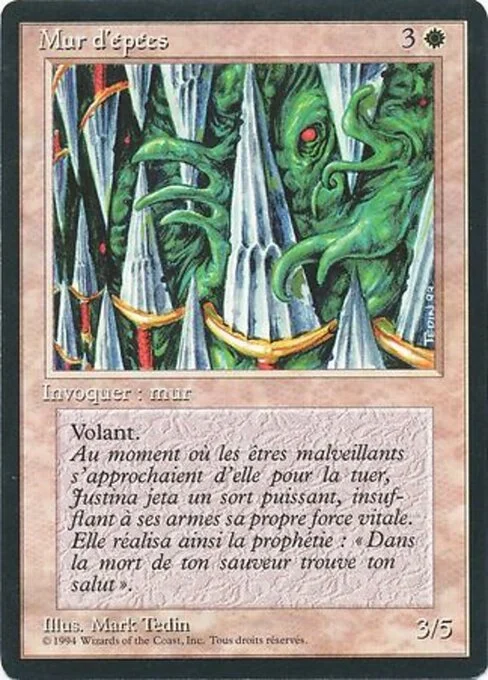 Wall of Swords, carta Magic di tipo Creature — Wall illustrata da Mark Tedin