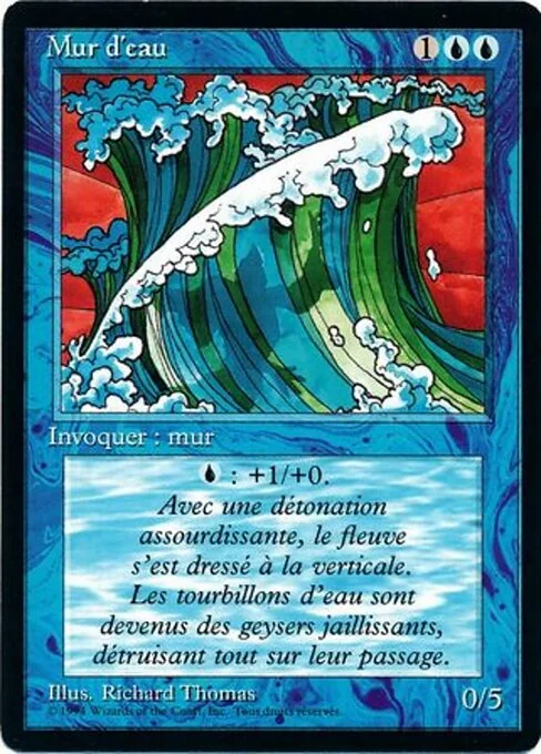 Wall of Water, carta Magic di tipo Creature — Wall illustrata da Richard Thomas