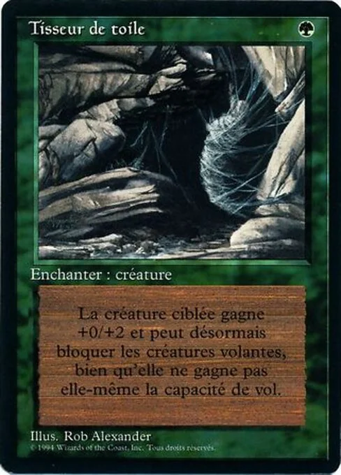 Web, carta Magic di tipo Enchantment — Aura illustrata da Rob Alexander