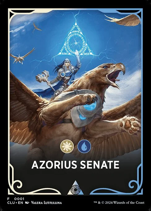 Azorius Senate, carta Magic di tipo Card illustrata da Valera Lutfullina
