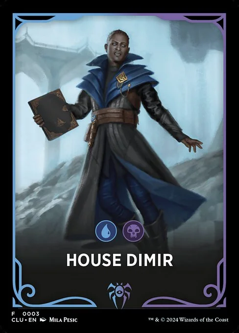 House Dimir, carta Magic di tipo Card illustrata da Mila Pesic
