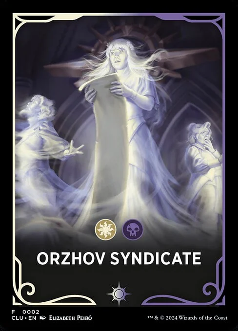 Orzhov Syndicate, carta Magic di tipo Card illustrata da Elizabeth Peiró