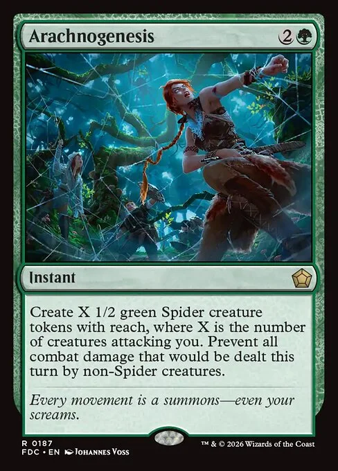 Arachnogenesis, carta Magic di tipo Instant illustrata da Johannes Voss