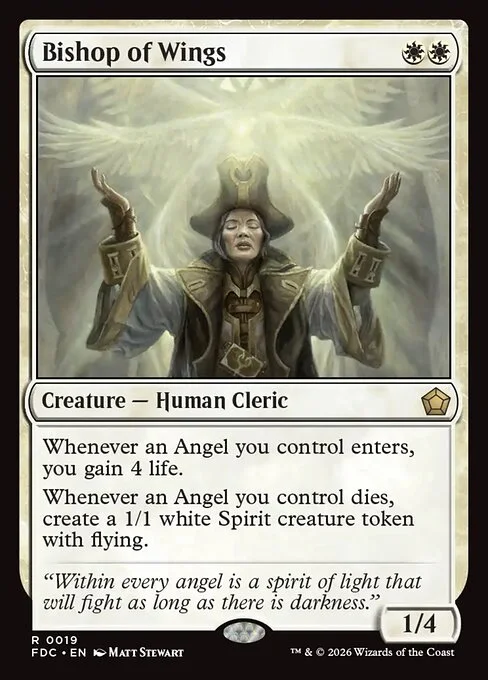 Bishop of Wings, carta Magic di tipo Creature — Human Cleric illustrata da Matt Stewart