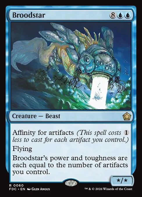 Broodstar, carta Magic di tipo Creature — Beast illustrata da Glen Angus