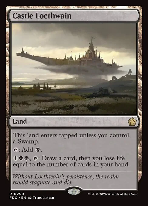 Castle Locthwain, carta Magic di tipo Land illustrata da Titus Lunter