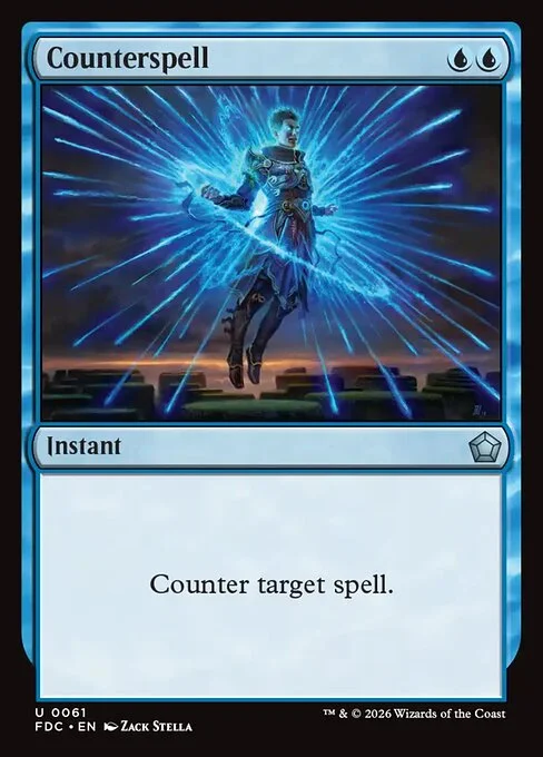 Counterspell, carta Magic di tipo Instant illustrata da Zack Stella
