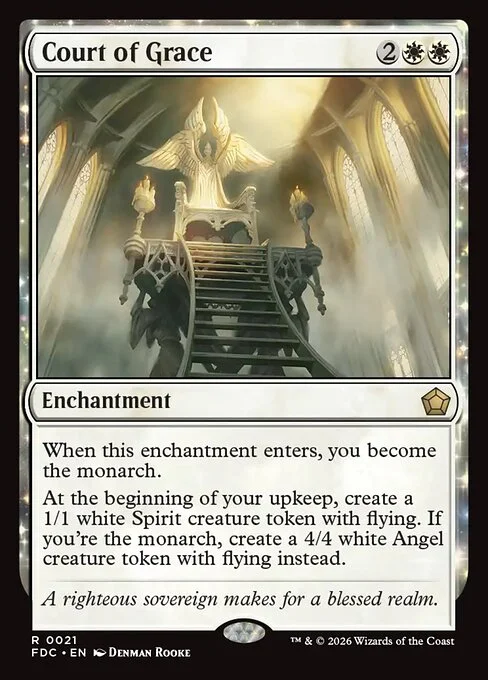 Court of Grace, carta Magic di tipo Enchantment illustrata da Denman Rooke