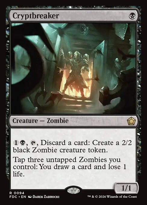 Cryptbreaker, carta Magic di tipo Creature — Zombie illustrata da Darek Zabrocki