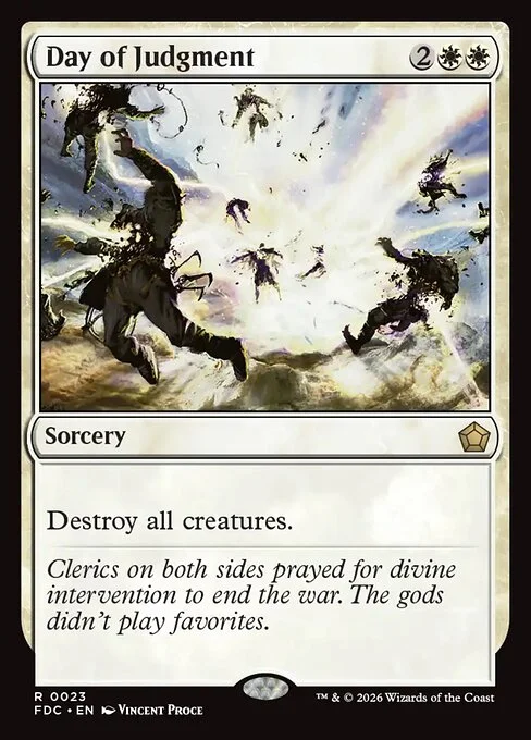 Day of Judgment, carta Magic di tipo Sorcery illustrata da Vincent Proce