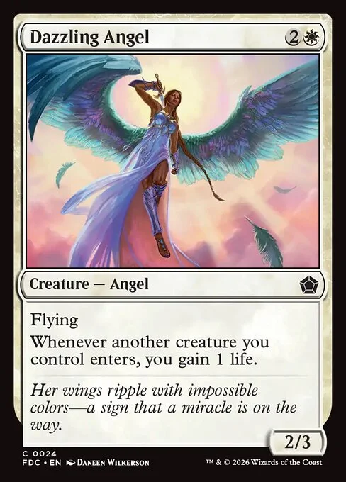 Dazzling Angel, carta Magic di tipo Creature — Angel illustrata da Daneen Wilkerson