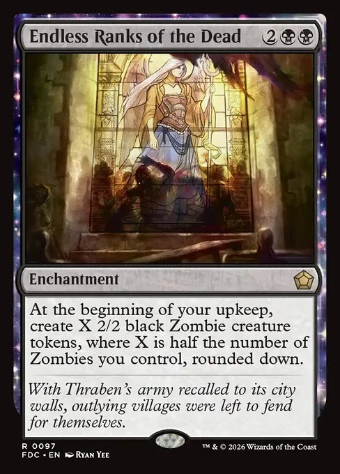 Endless Ranks of the Dead, carta Magic di tipo Enchantment illustrata da Ryan Yee