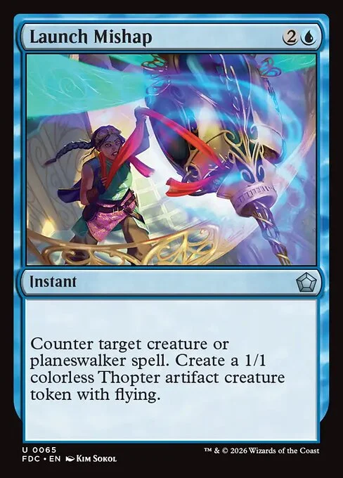 Launch Mishap, carta Magic di tipo Instant illustrata da Kim Sokol