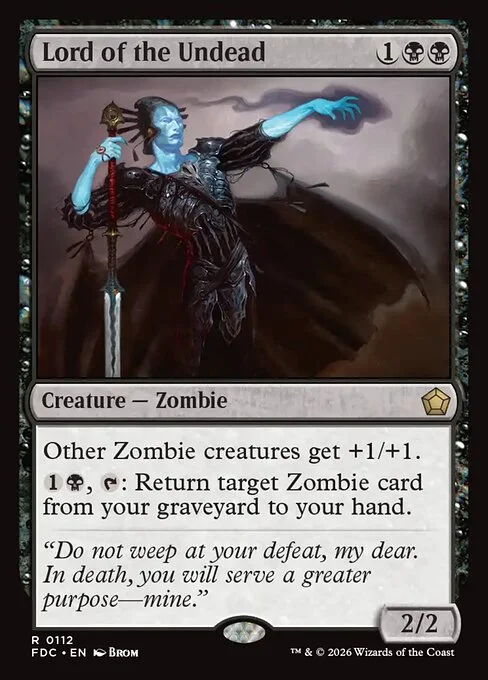 Lord of the Undead, carta Magic di tipo Creature — Zombie illustrata da Brom