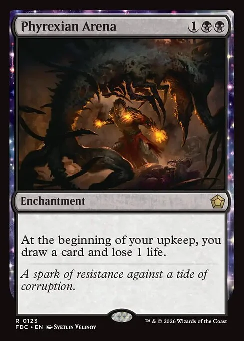 Phyrexian Arena, carta Magic di tipo Enchantment illustrata da Svetlin Velinov