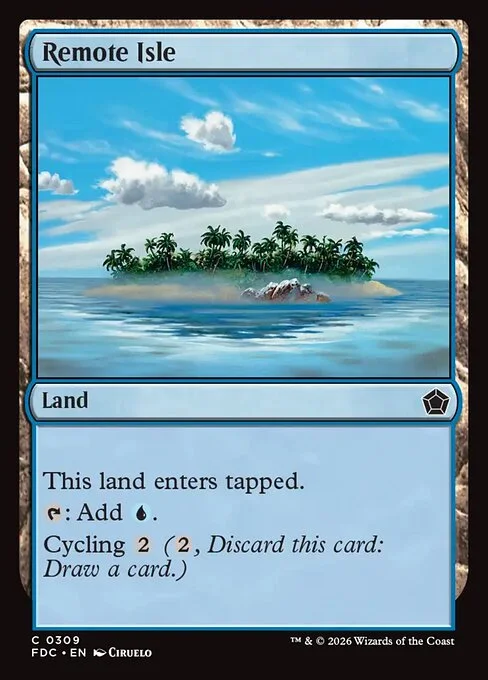 Remote Isle, carta Magic di tipo Land illustrata da Ciruelo