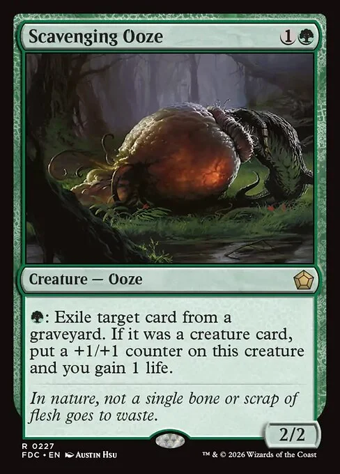 Scavenging Ooze, carta Magic di tipo Creature — Ooze illustrata da Austin Hsu