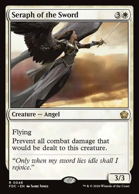 Seraph of the Sword, carta Magic di tipo Creature — Angel illustrata da Jaime Jones