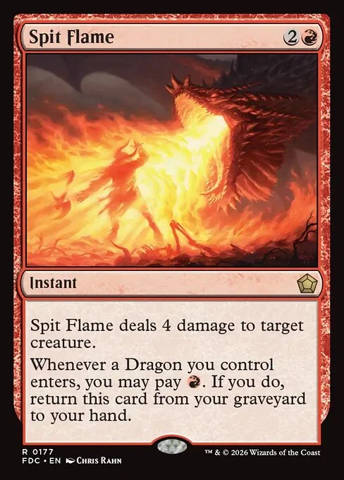 Spit Flame, carta Magic di tipo Instant illustrata da Chris Rahn